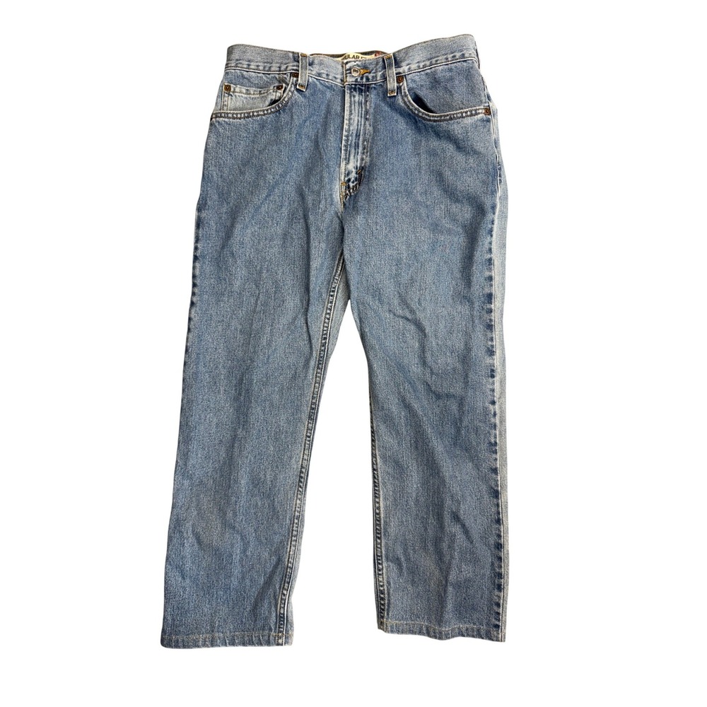 Levis 505 Regular Fit Light Wash Denim Jeans Mens W34 L29 Y2K Blue 100% Cotton